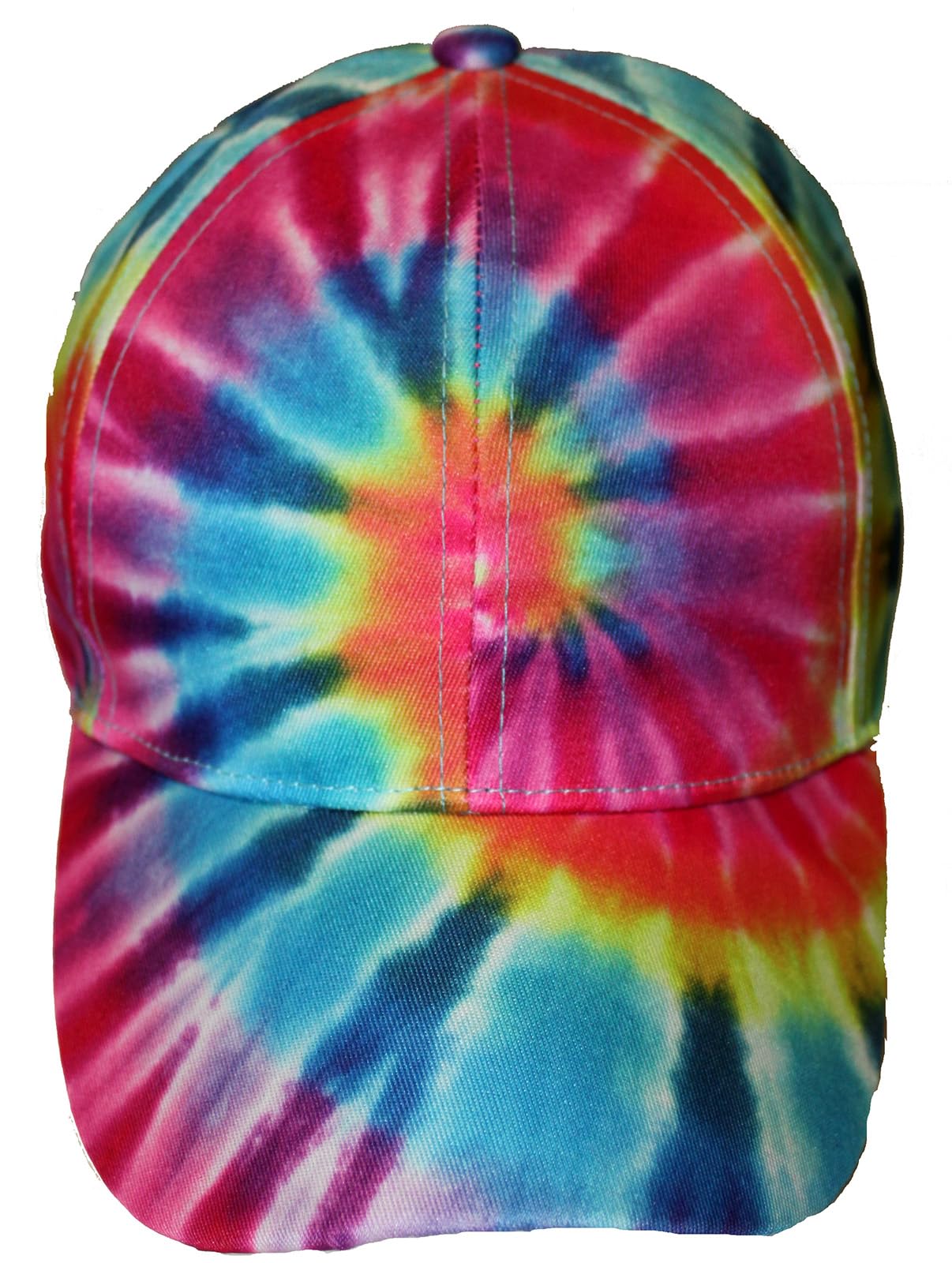 Pastel Spiral Baseball Tie Dye Cap Hat Men Women Kids Multicolored