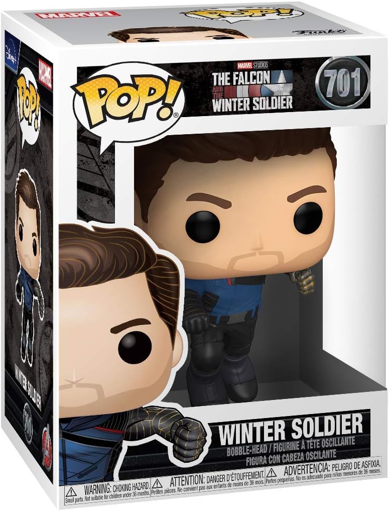 POP! Marvel - The Falcon and the Winter Soldier #701 Winter Soldier, White, Standard - Image 3