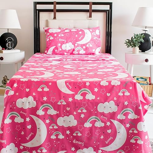 Miniatura 19 de Nikki Peter - Juego de sábanas para niños y niñas, 100 % algodón, sábanas de automóvil tamaño individual, juego de sábanas súper suaves de fácil