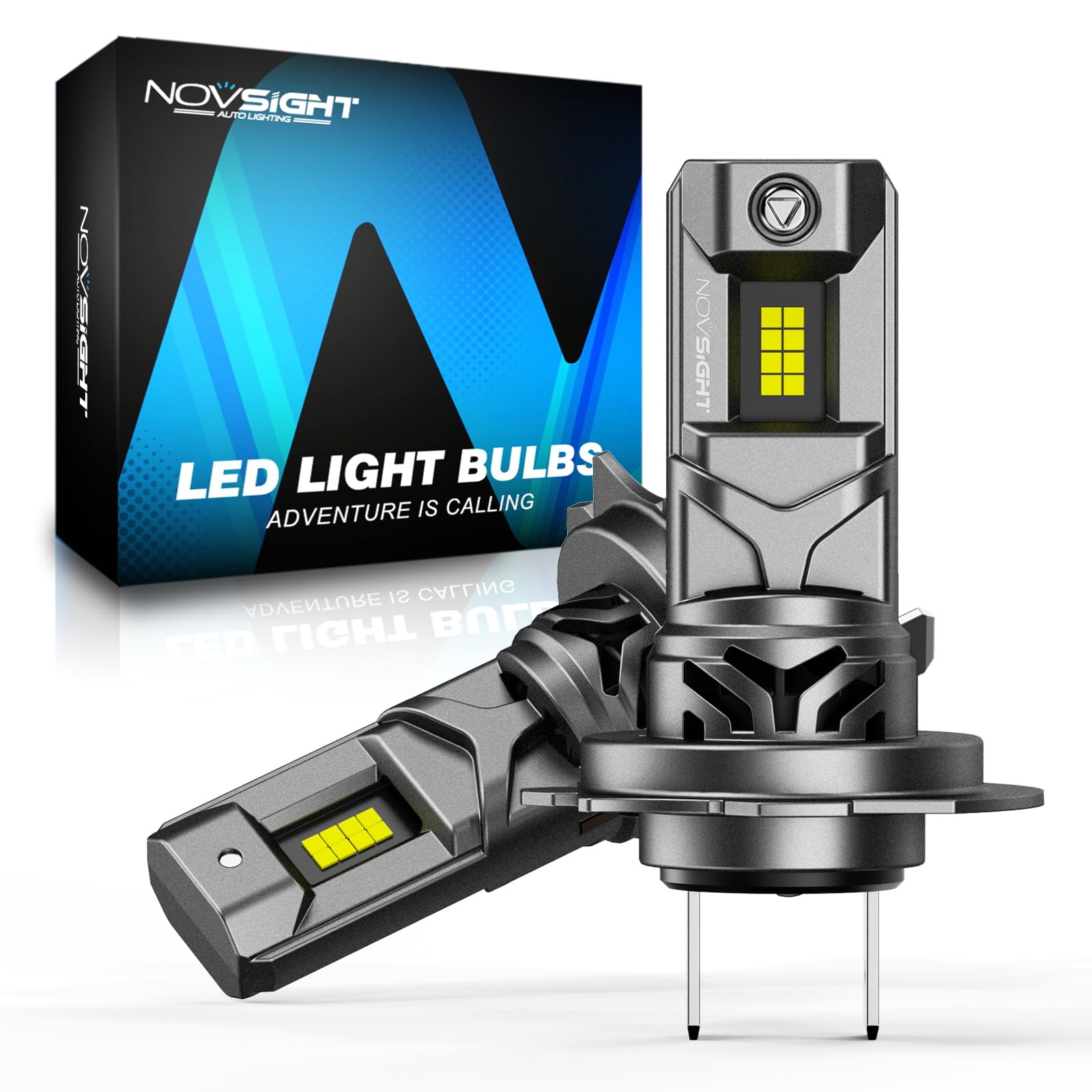 NOVSIGHT Lampadina LED H7 per fari abbaglianti e anabbaglianti, 70 W