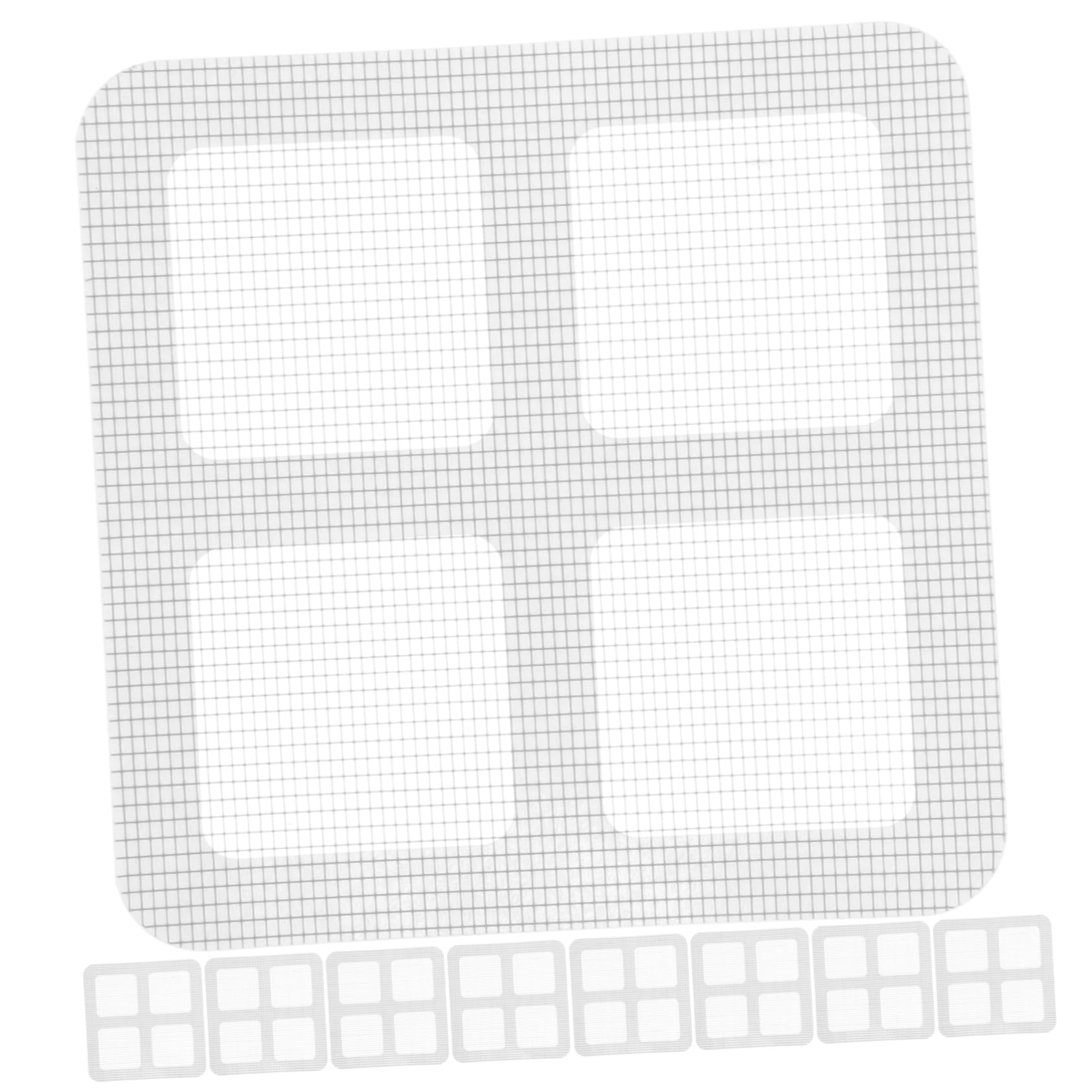 SEWACC 100Pcs Self Adhesive Drain Stickers Hair Residue Stopper for Shower and Bathroom Durable Mesh Cover for Efficient Clog Prevention and Easy Application