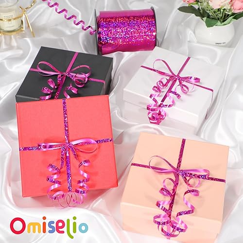 Miniatura 83 de Cinta rizadora morada – Cinta rizadora metálica brillante de 500 yardas para envolver regalos, globos, Halloween y fiestas de cumpleaños Cinta morada