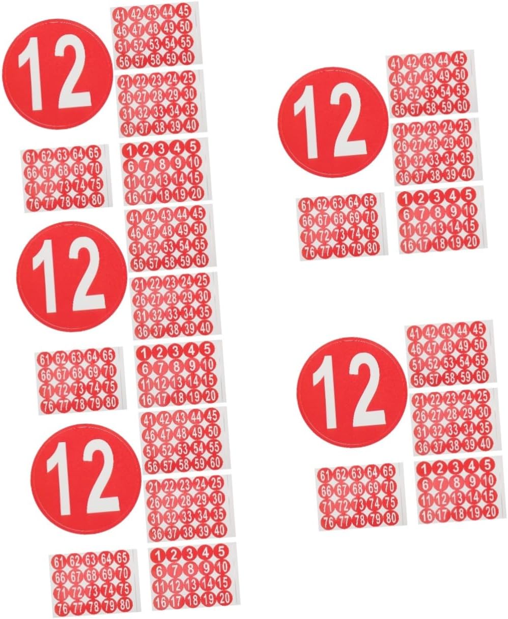 20sheets Sticker Self-Adhesive Classification Labels for Storage Inventory and Organizing Vinyl Stickers for Easy Application