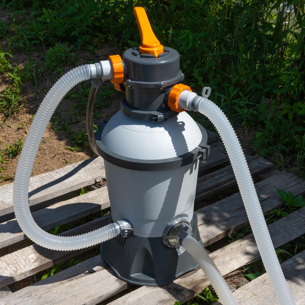 acquaverde | Tubo per Piscina con Manicotti, Galleggiante, Flessibile e Sezionabile, Ideale per Pulizia, Aspirazione, Skimmer e Pompe Filtranti - Bianco (12 metri, ø 38 mm)