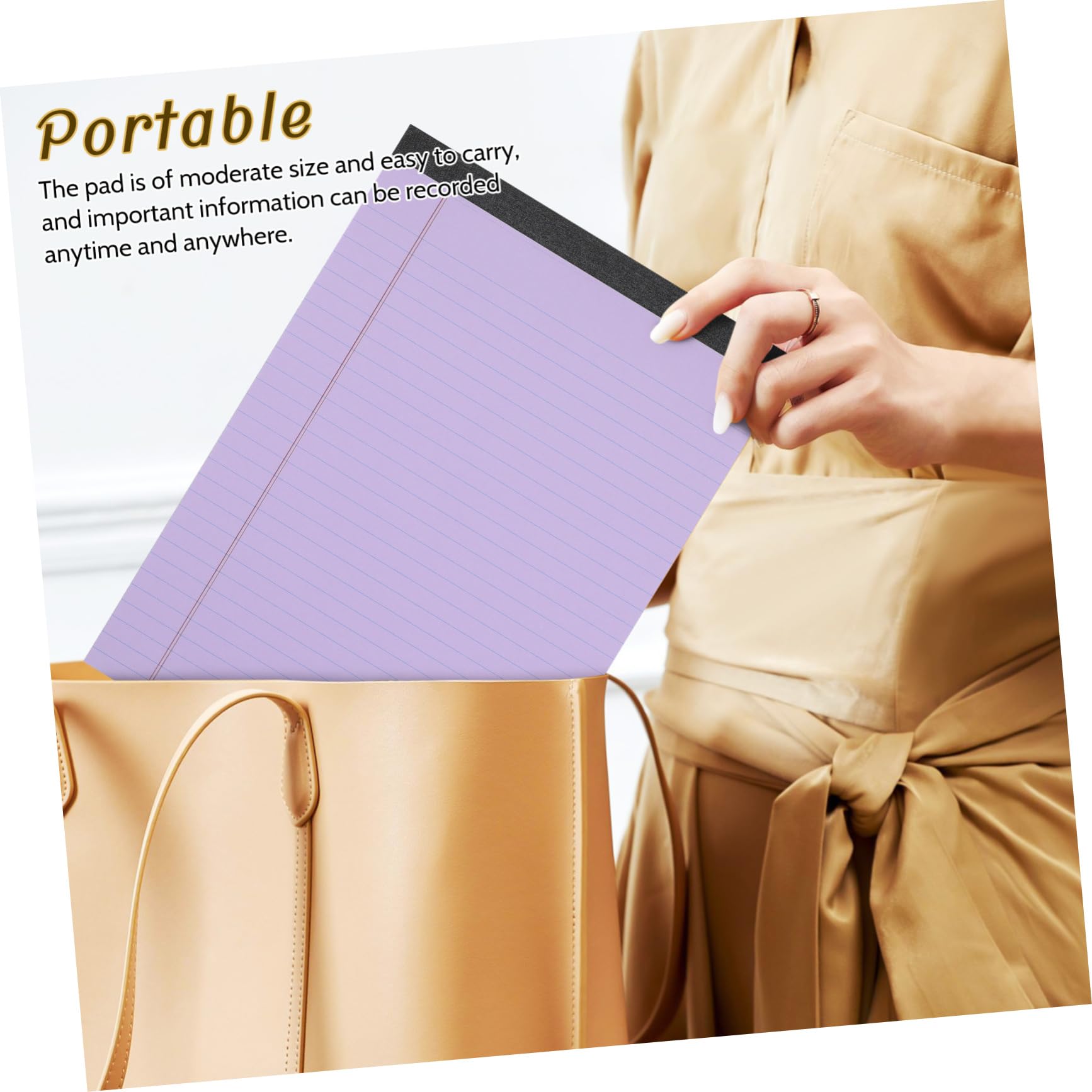 Operitacx Set 6 Pezzi Blocchi Note Carta a Righe per Appunti Ufficio e Scuola, Design Elegante e Pagine Ampie per Note e Lavoro Quotidiano