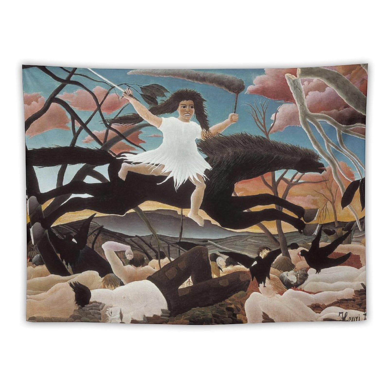 絵画+タペストリー Struggle General George Custer's Death Struggle at Little Big Horn