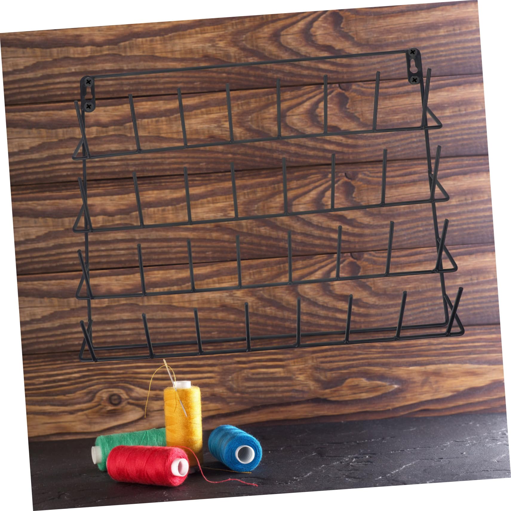 Homoyoyo Porta Rocchetti Filo Cucito in Ferro Nero, Organizer Resistente