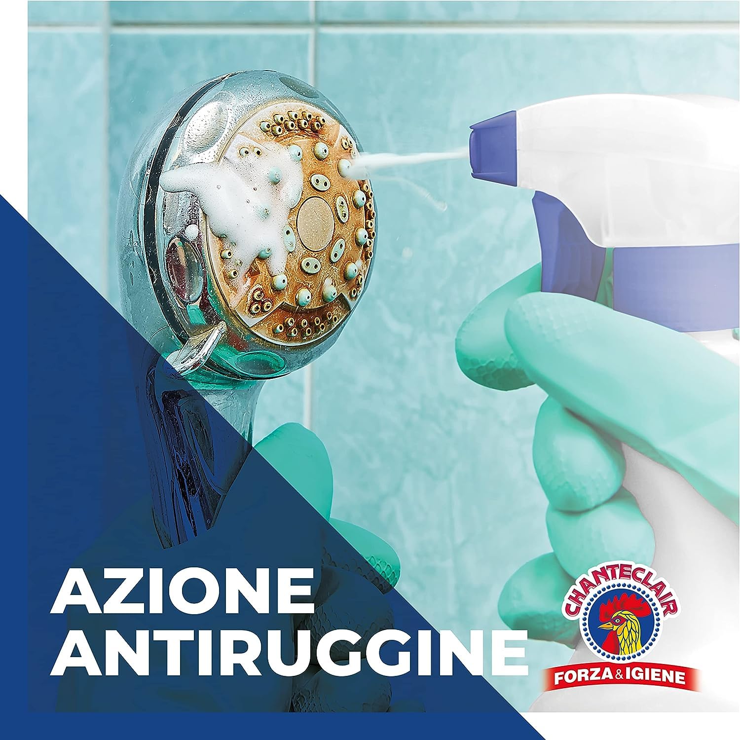 12x Chanteclair Anticalcare Universale Antigoccia Reiniger Anti-Kalk-Reinigungsmittel für harte Oberflächen,Anti-Rost-Wirkung 625ml + Italian Gourmet Polpa di Pomodoro 400g Dose