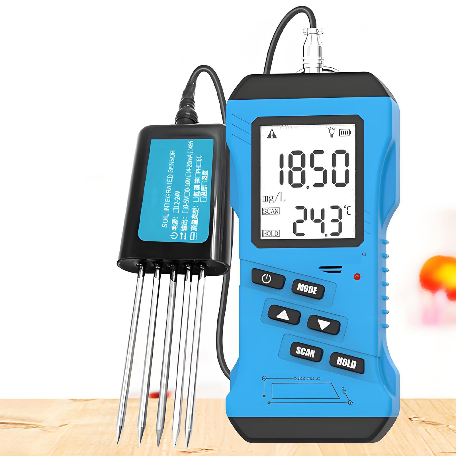 SHENGSHIYU Soil Ph Tester, Soil Fertility Test, 7 in 1 Soil Tester