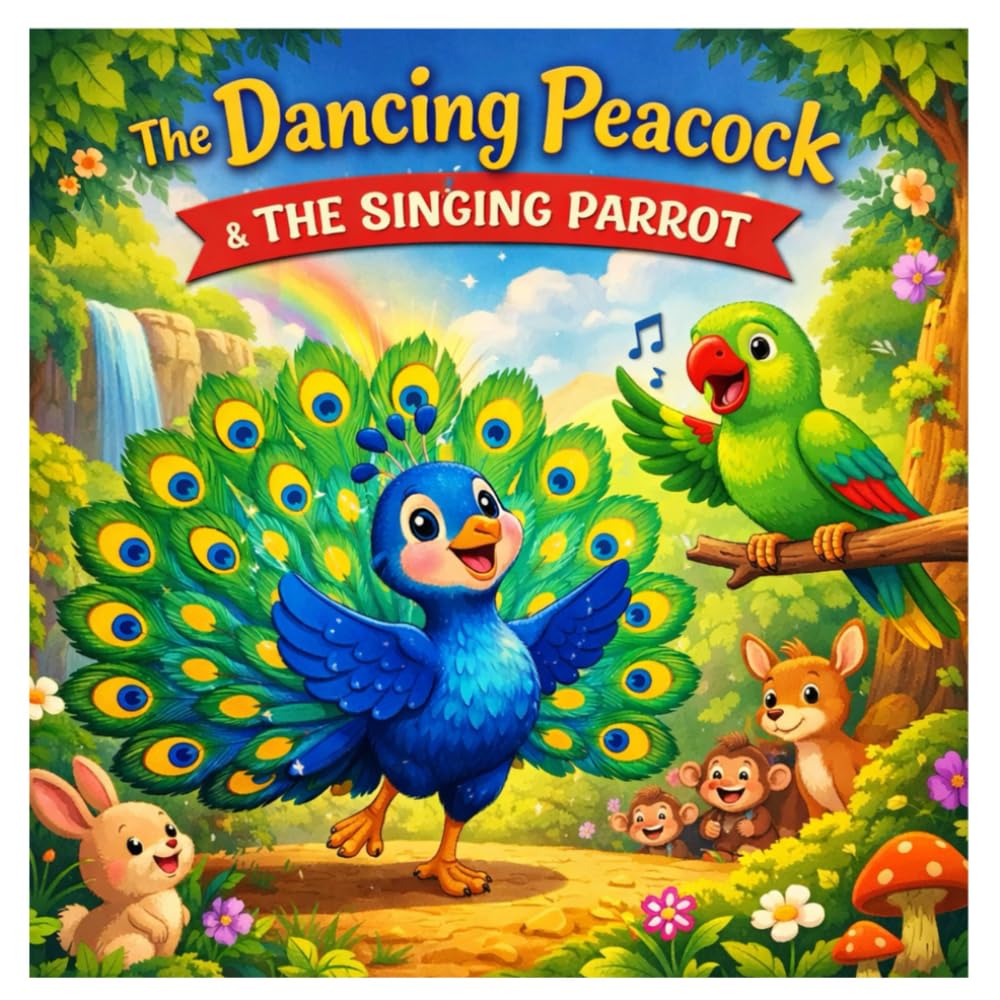 The Dancing Peacock & the Singing Parrot: A Sweet Story About Friendship, Courage, and Music