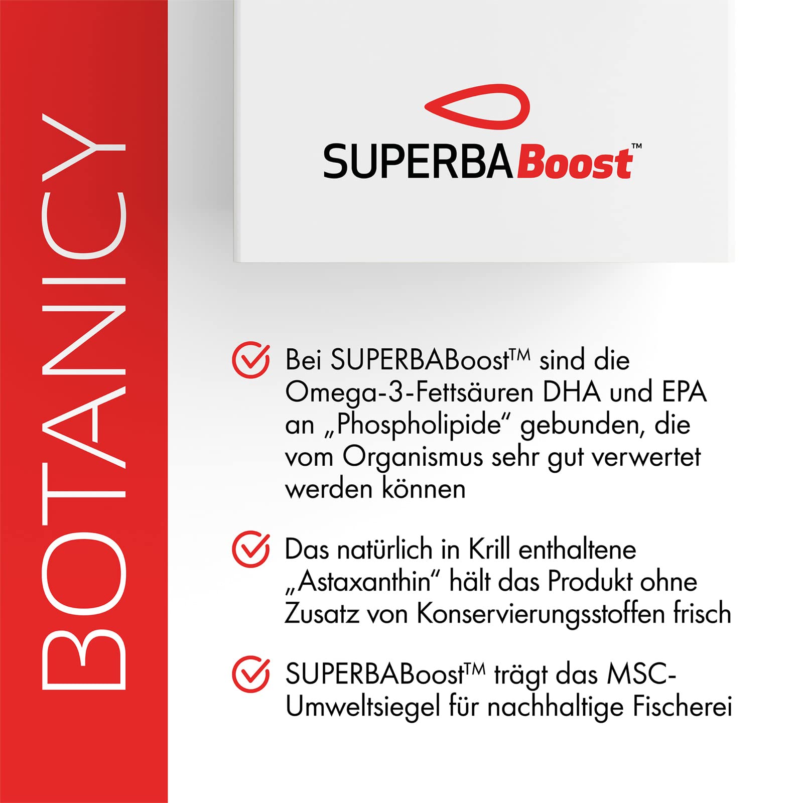 Omega 3 Krillöl Kapseln - 60 Stück - Antarktis Krillöl Forte - Für Herz und Leber - Superba Boost™ Omega 3 Öl aus Krill - Omega-3-Fettsäuren DHA & EPA, Astaxanthin & Cholin