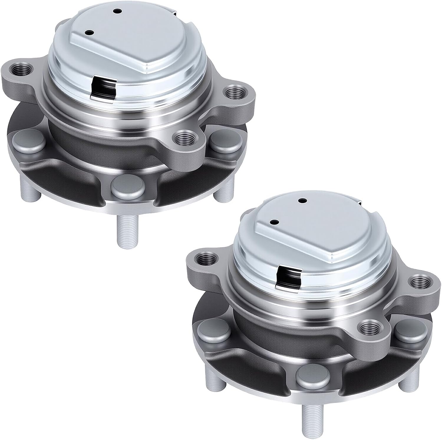 SCITOO 2pcs Front Wheel Bearing Hub Assembly BR930890 for INFINITI EX35 2008-2012, for INFINITI FX35 2009-2012, for INFINITI G25 2011-2012, for INFINITI Q60 2017-2019 W/ABS 5 Lugs