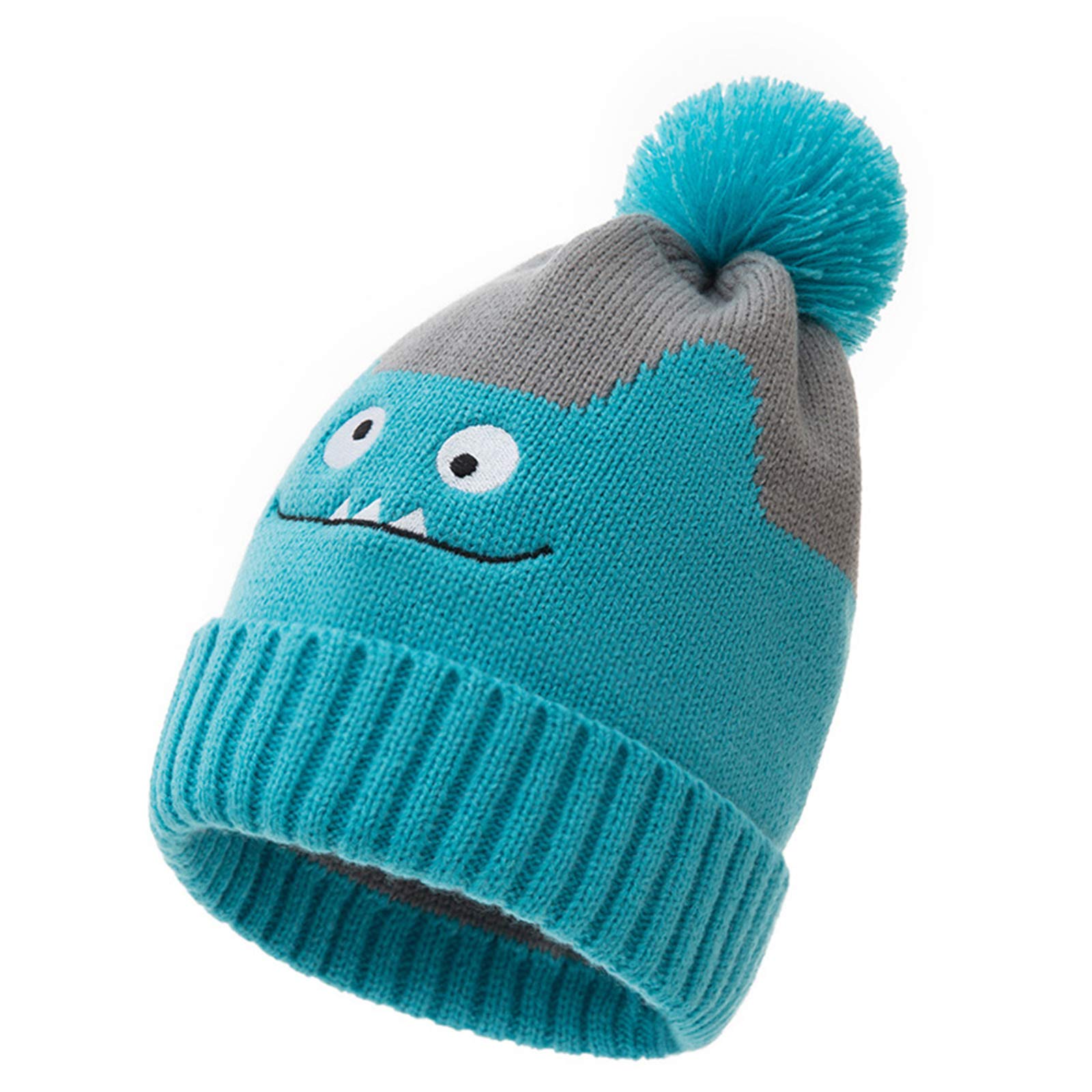 iFCOW Baby Strickmütze für Neugeborene Kleinkind Winter Warm Cartoon Mütze