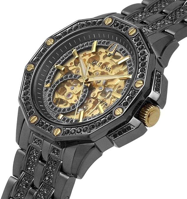 Bulova Automatic Watch 98A293, Grey, std, Elegant