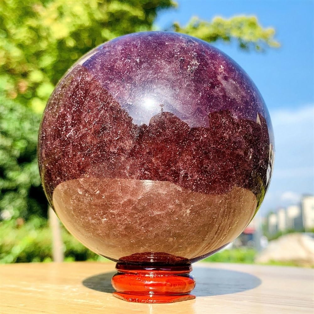 Strawberry Quartz Sphere Crystal Ball Ornaments (Size : 50-55mm)