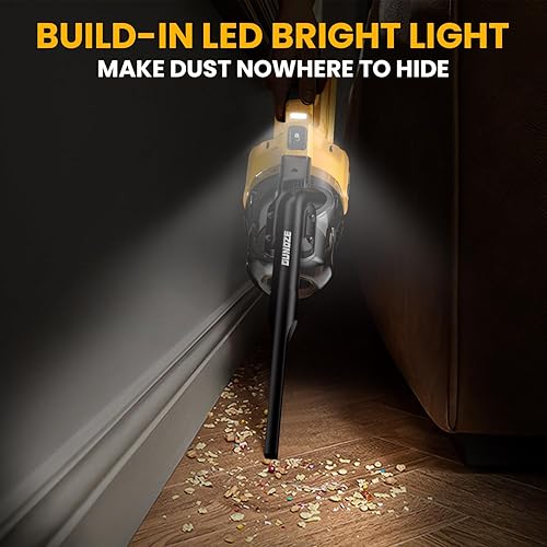 Miniatura 5 de Aspiradora inalámbrica para batería Dewalt de 20 V, aspiradora eléctrica de mano 5 en 1 con potente motor de 500 W, portátil de 46 CFM con 2