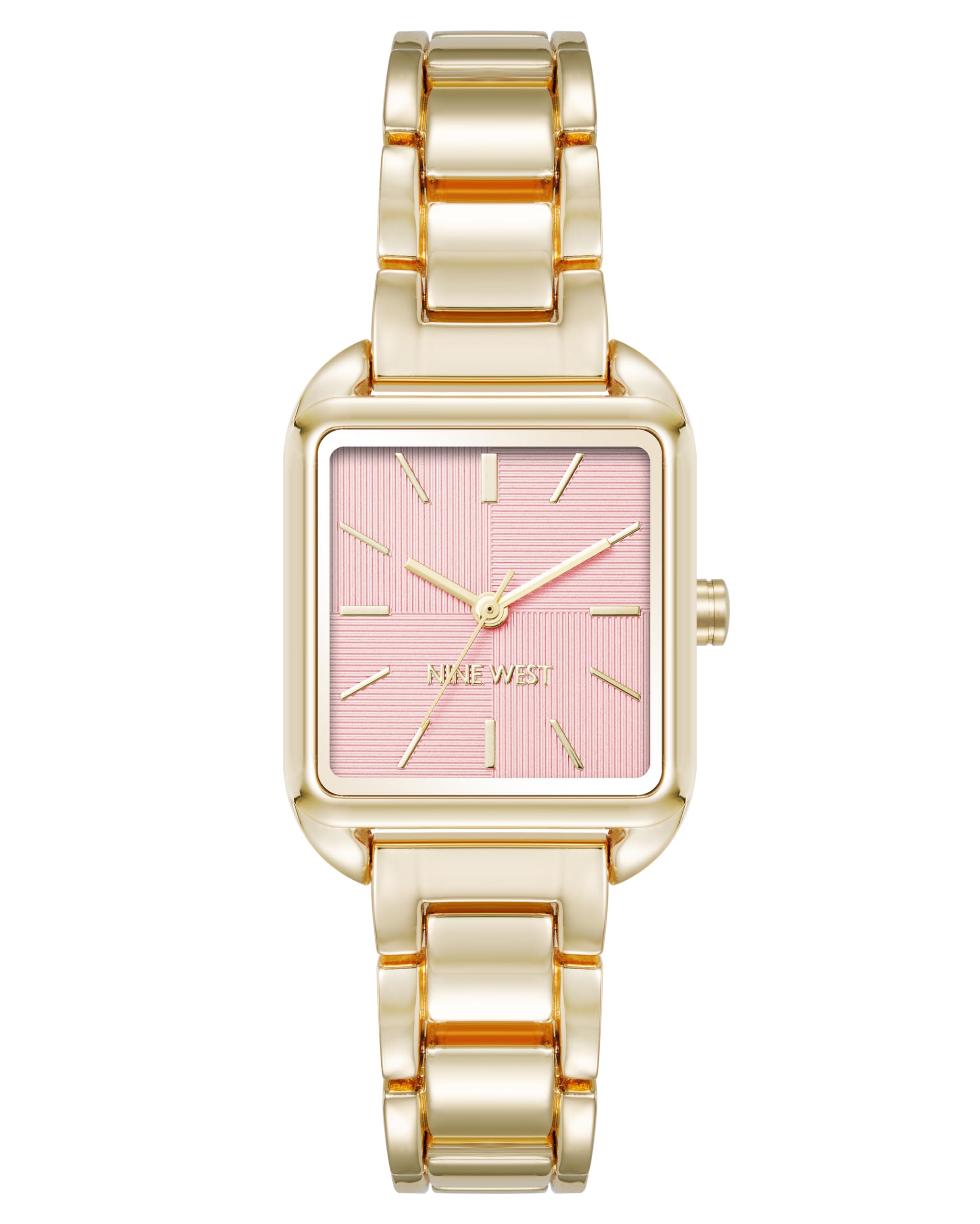 Nine West Women's Bracelet Watch NW-3154BHGB Gold Square