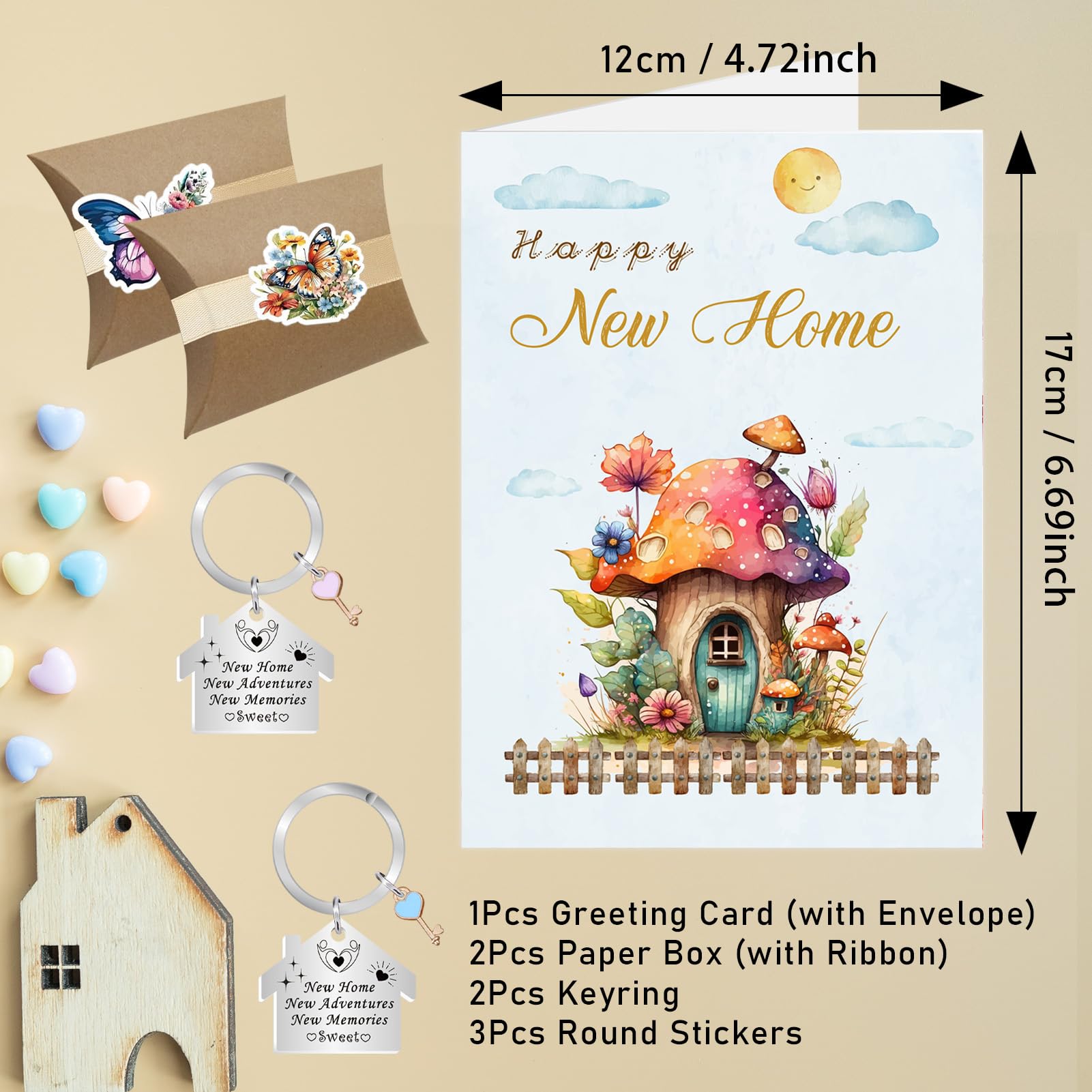 New Home Card, New House Cards, Congratulations Housewarming House Warming Cards - Image 2
