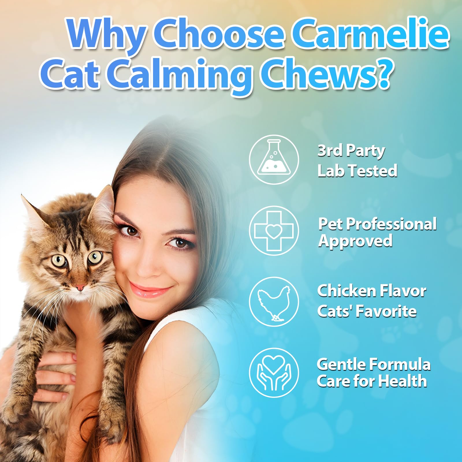 Cat Hemp Calming Treats - 200 Count - Calming Chew for Cat - Calming Treats for Cats with Valerian Root Chamomile Melatonin for Cat Anxiety Relief, Storms, Travel, Separation - Chicken Flavor - image 6