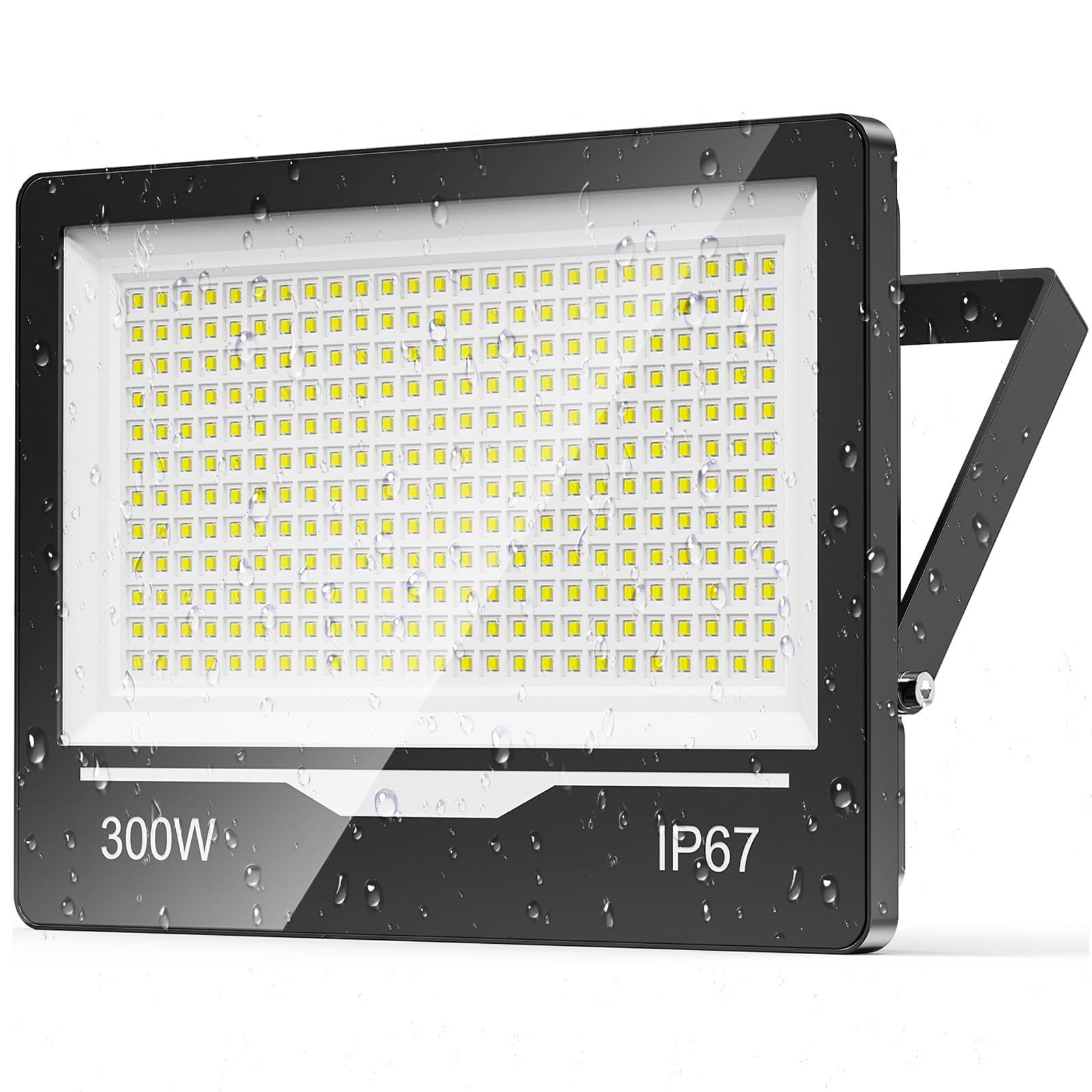 Fari Faretto LED da Esterno 300W 1 Pezzi - 30000LM 6500K Luce Fredda Faro Faretti LED Esterno IP67 Impermeabile per Giardino, Patio, Terrazza, Garage