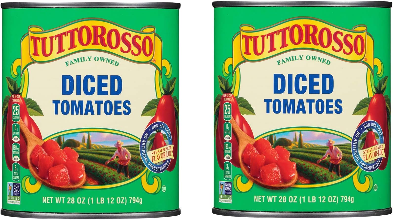 Tuttorosso Delicious Diced Gluten free Canned Tomatoes