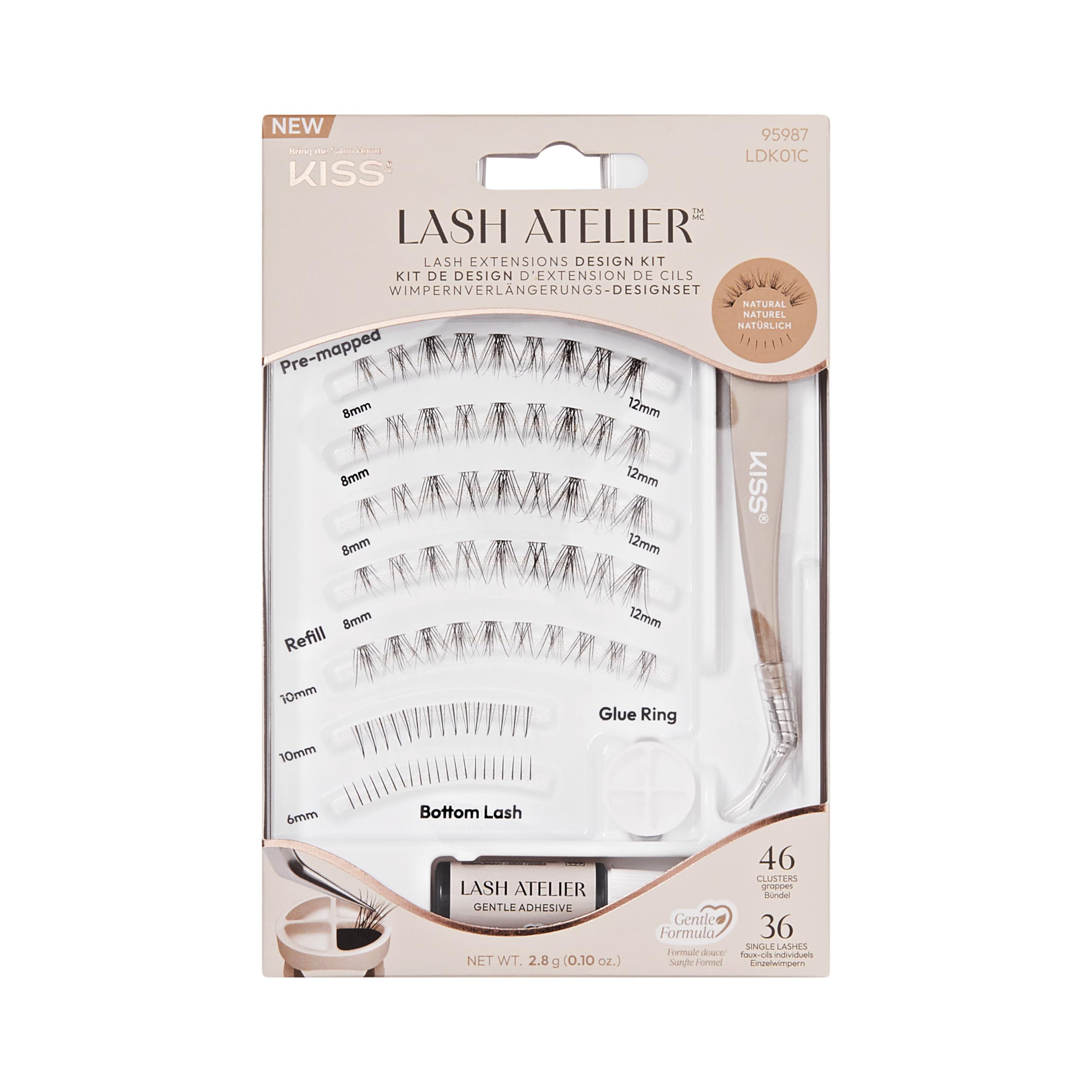 Kiss Lash Atelier Lash Extensions Design Kit - Natural False Eyelashes