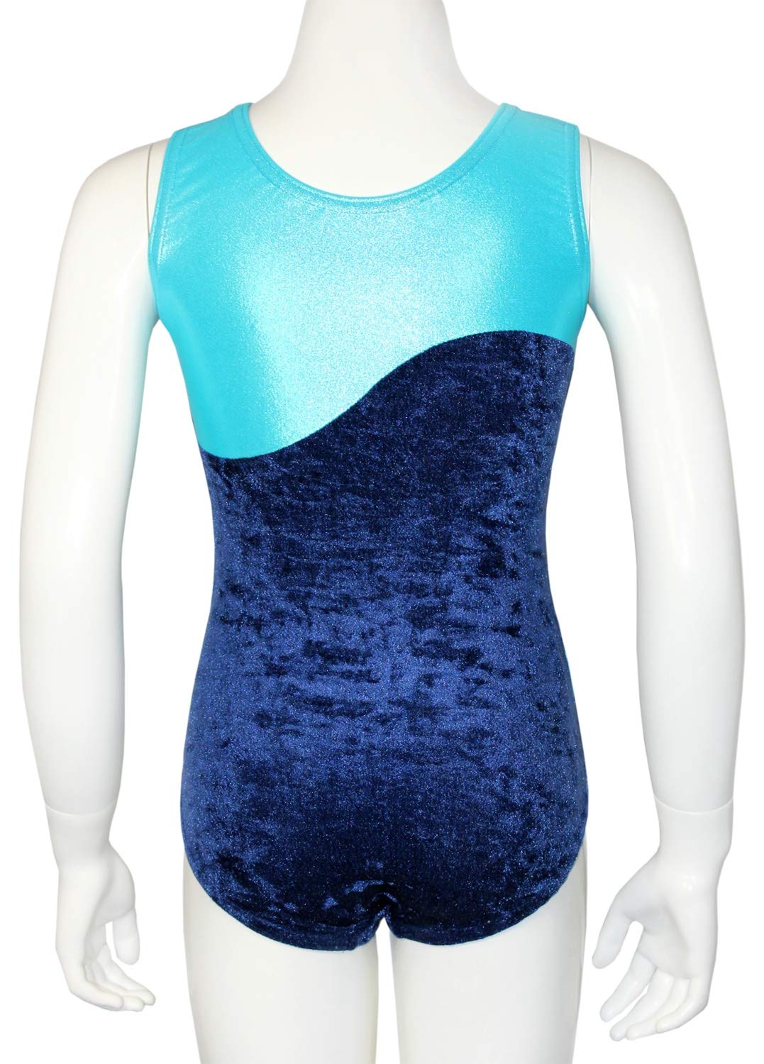 Turnanzug Welle Crash Samt Mädchen Gymnastikanzug kurzarm Kinder Turnbody ärmellos Turntrikot - Made in Germany
