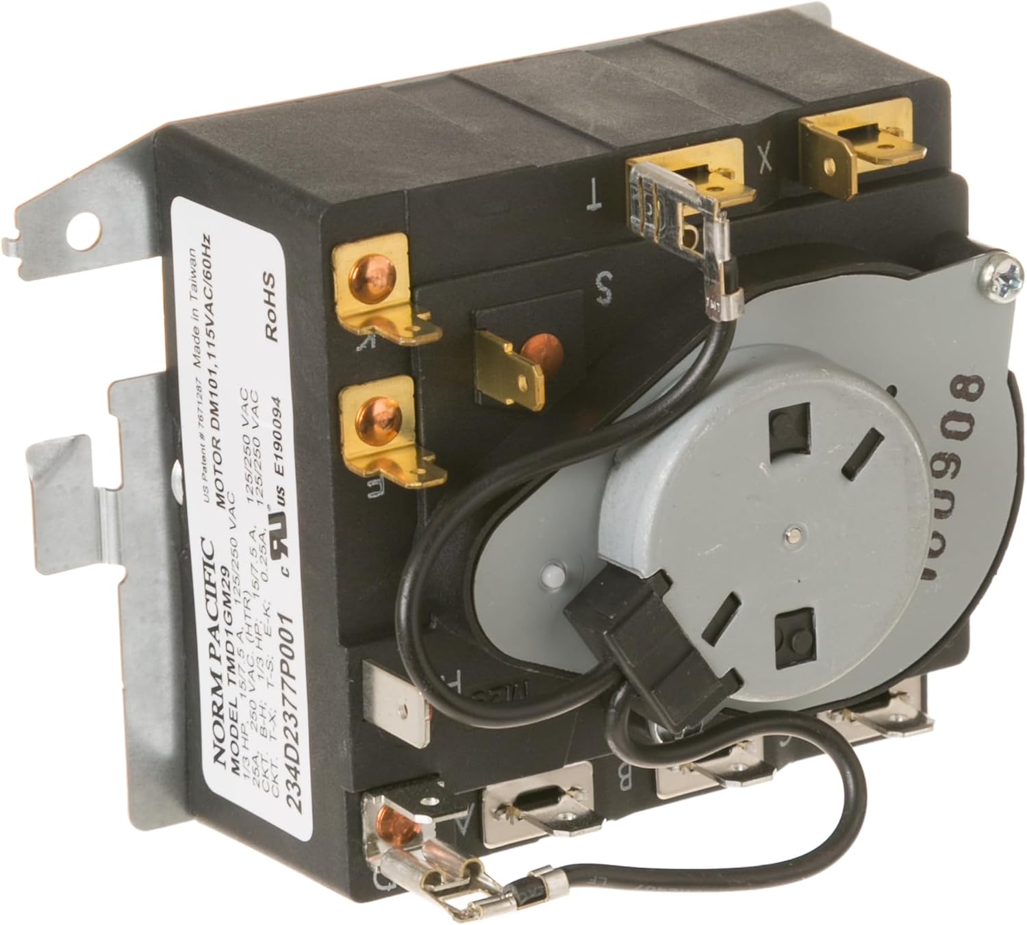 Parts Master Replacement for GE Dryer Timer WE04X24551 AP6027534 PS11759041