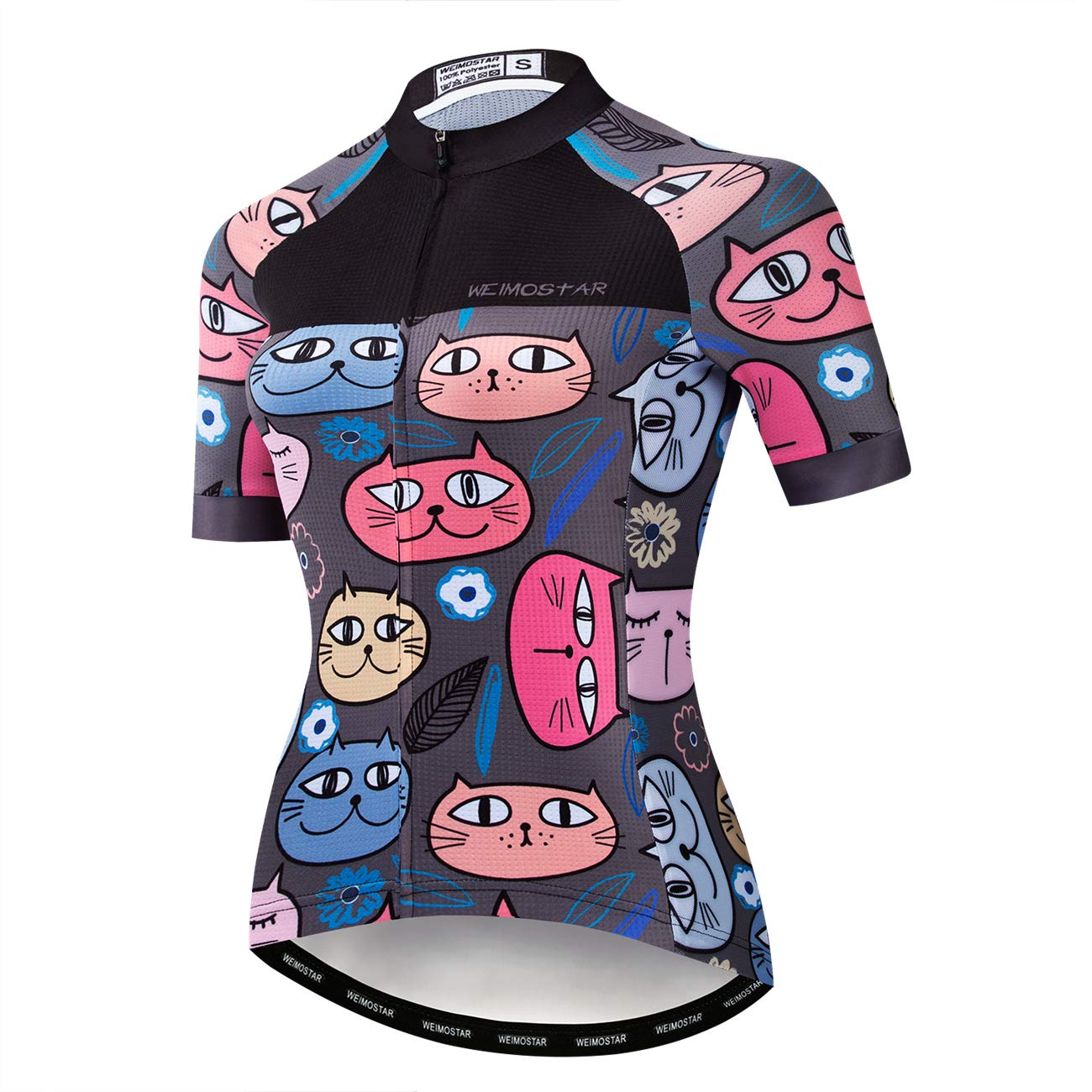 weimostar Fahrrad-Trikot für Damen, Mountainbike-Kleidung, Sommer-Rad-Top, kurzärmlig, MTB-Jersey, schnelltrocknend