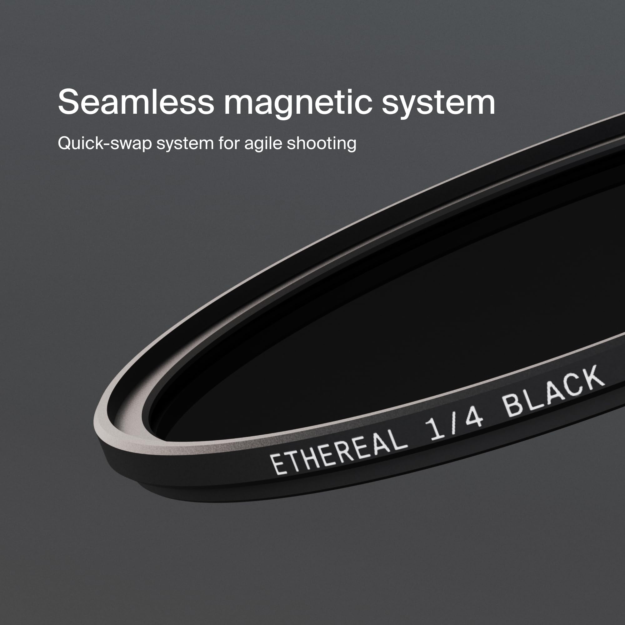 Urth 49mm Magnetyczny filtr dyfuzyjny Ethereal Black Mist ¼ do obiektywu (Plus) — Efekt kinowy z 20-warstwowymi cząstkami z powłoką nano rozpraszającymi światło