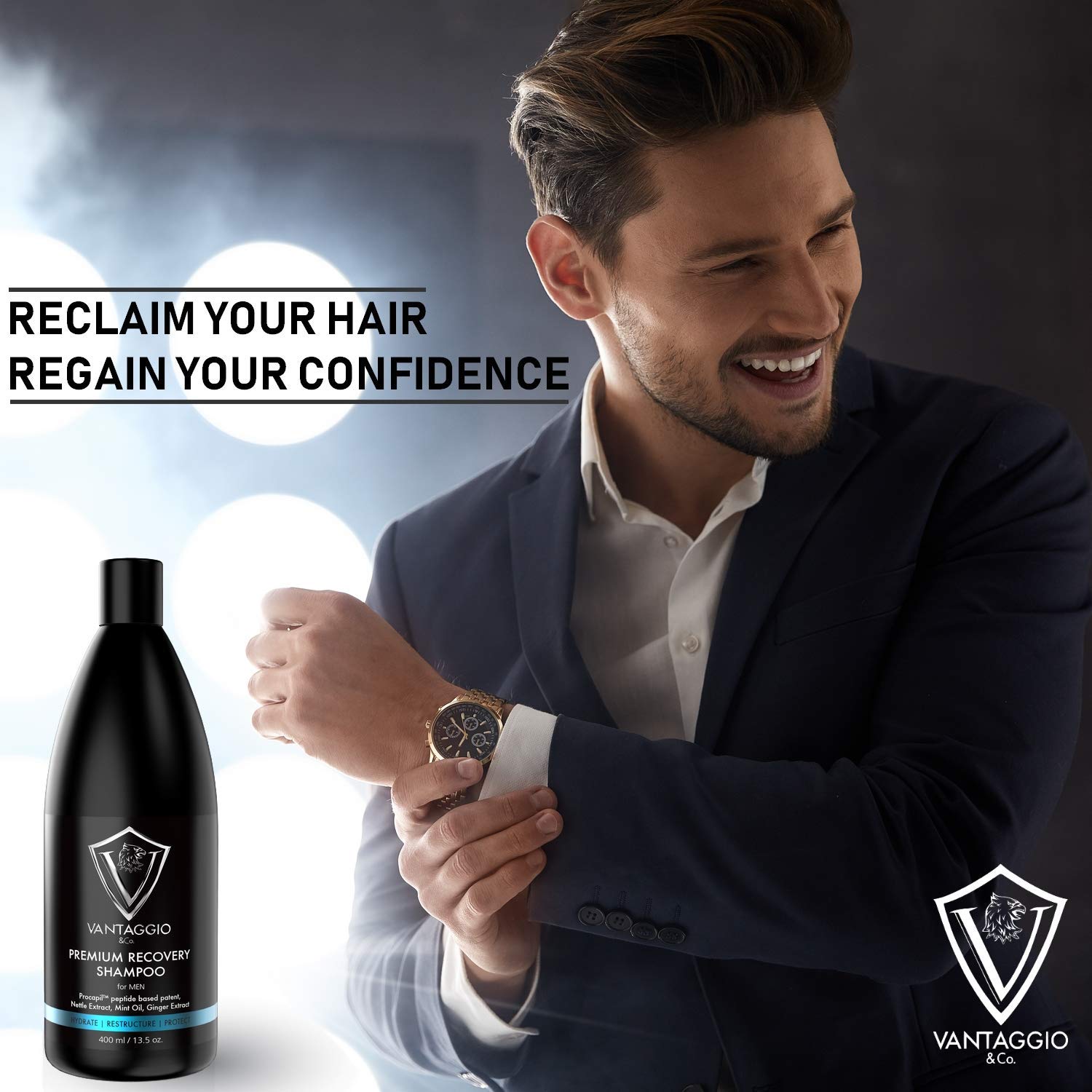 Hair Loss Shampoo for Men Boosts Hair Growth and Thickening DHT