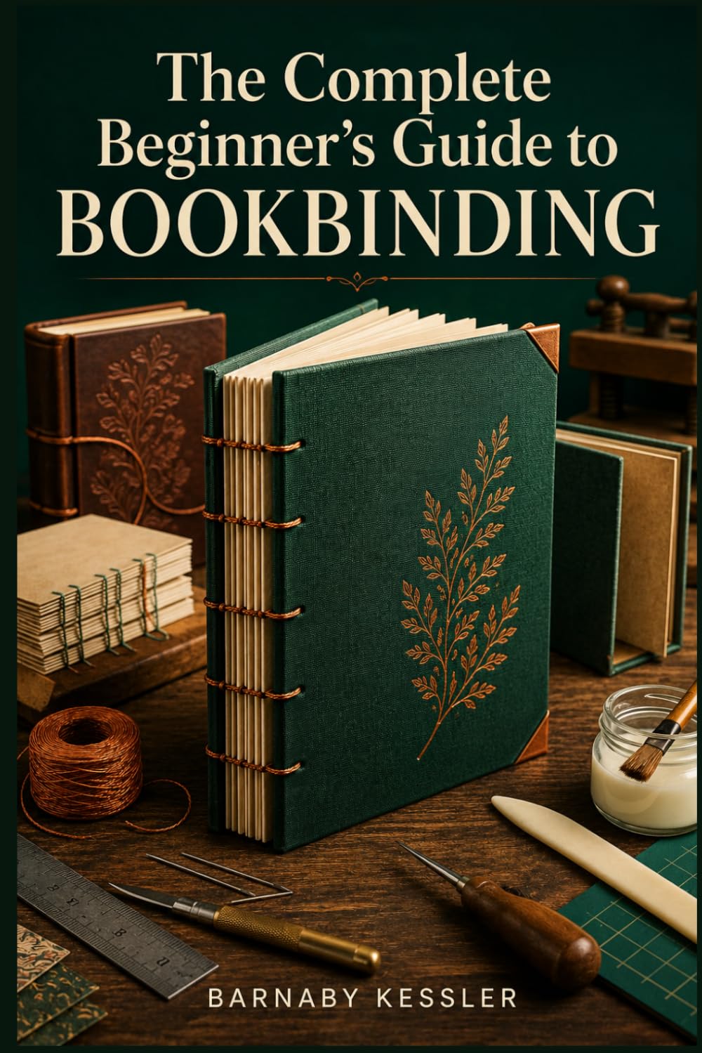 THE COMPLETE BEGINNER'S GUIDE TO BOOKBINDING: A Step by Step Path to the Tools, Techniques, and Skills for Folding, Sewing, and Binding Your Own Books