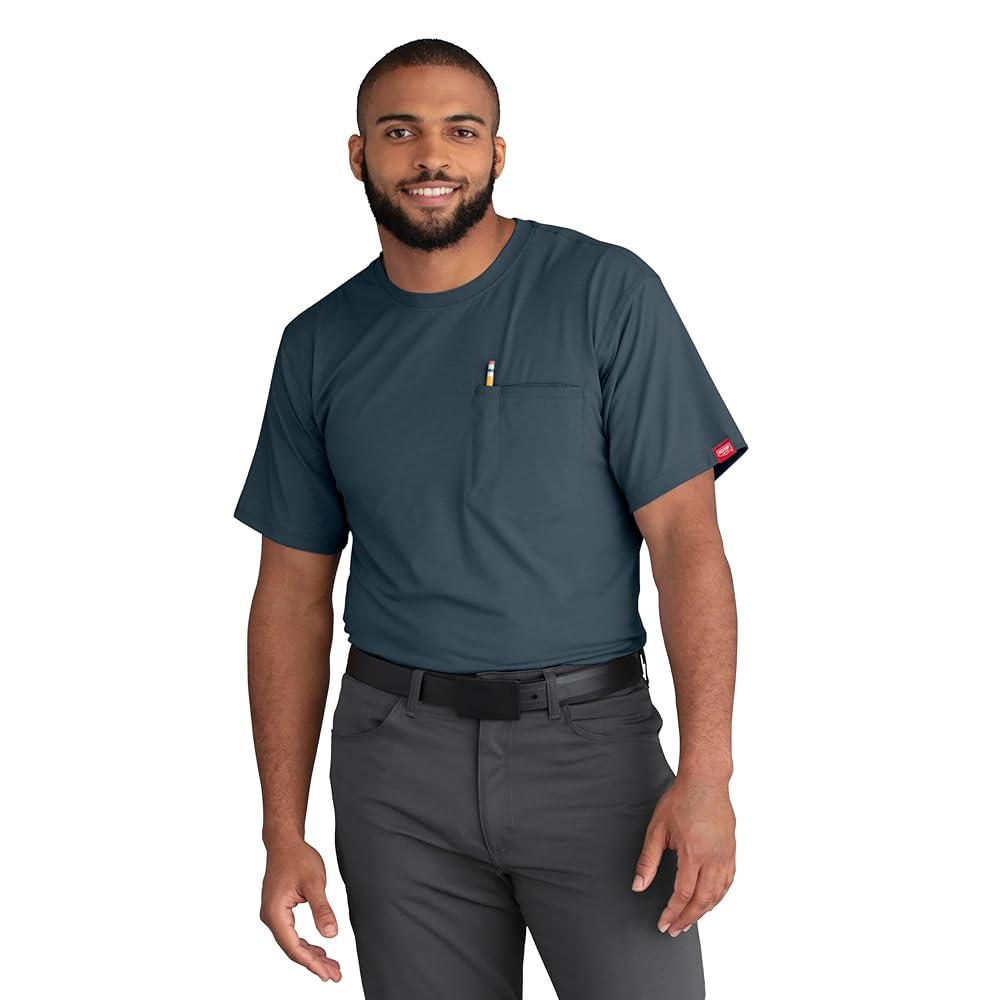 Amazon.com: Red Kap Men's Cooling Short Sleeve Pocket Tee
