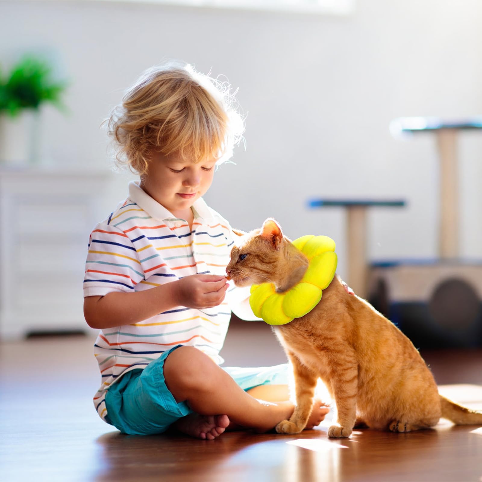 Milisten Cat Cone - Cute Cat Cone Collar, Soft Cat Donut Collar Cat Recovery Collar Kitten Cone Collar Cat Cones After Surgery - Image 4