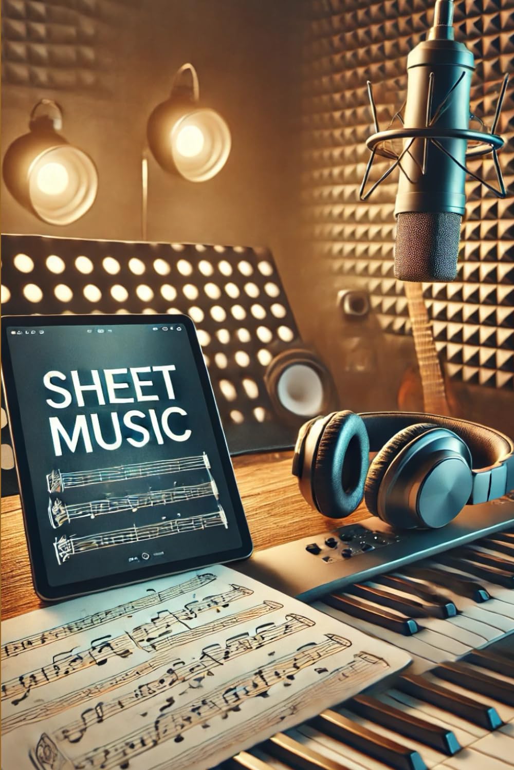 A Beautiful Sheet Music to Capture Your Best Musical Creations and Ideas, Composition Book, 140 Pages