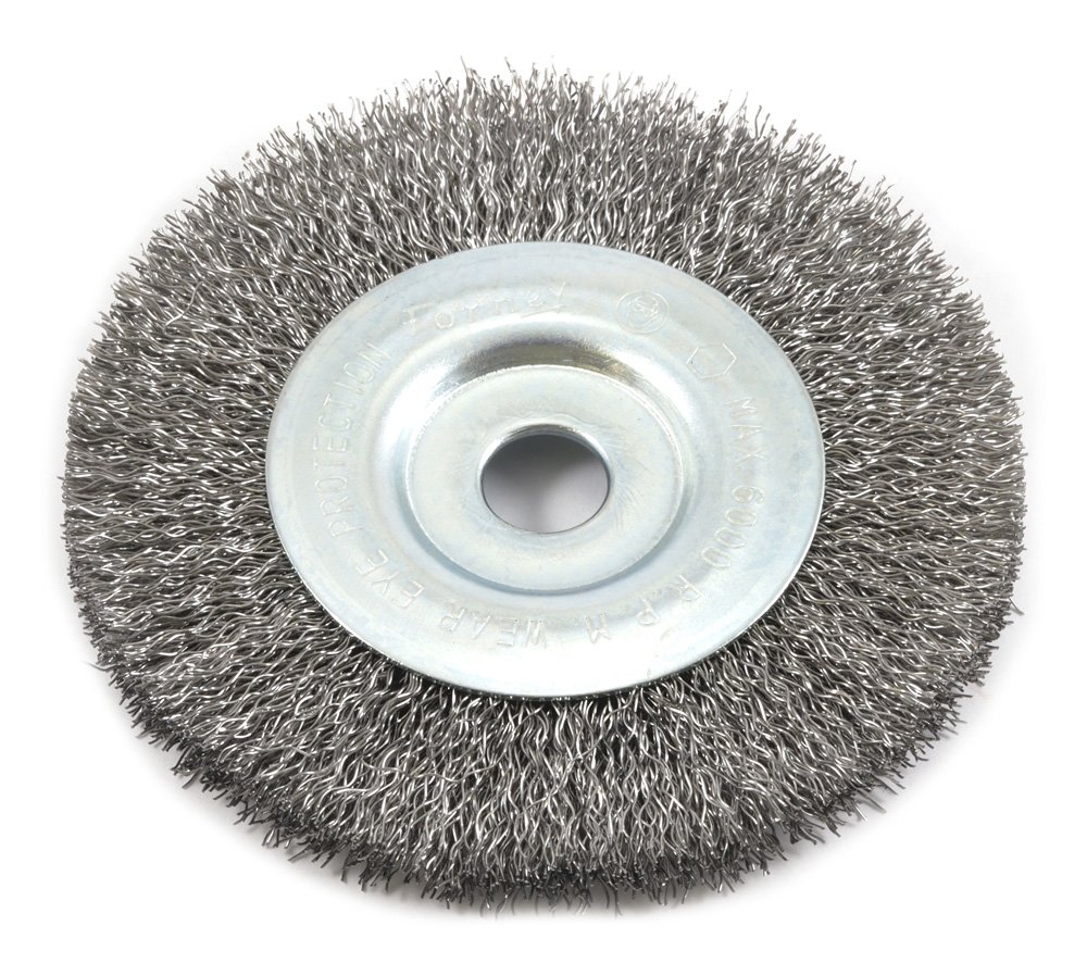 Forney Wire Wheel Brush - Coarse & Durable -3