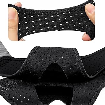 Anti Snoring Chin Strap Adjustable Breathable Anti Snoring Chin Strap Helps Against Snoring Device for Snoring Reduction Elastic Neck Brace Against Headband.