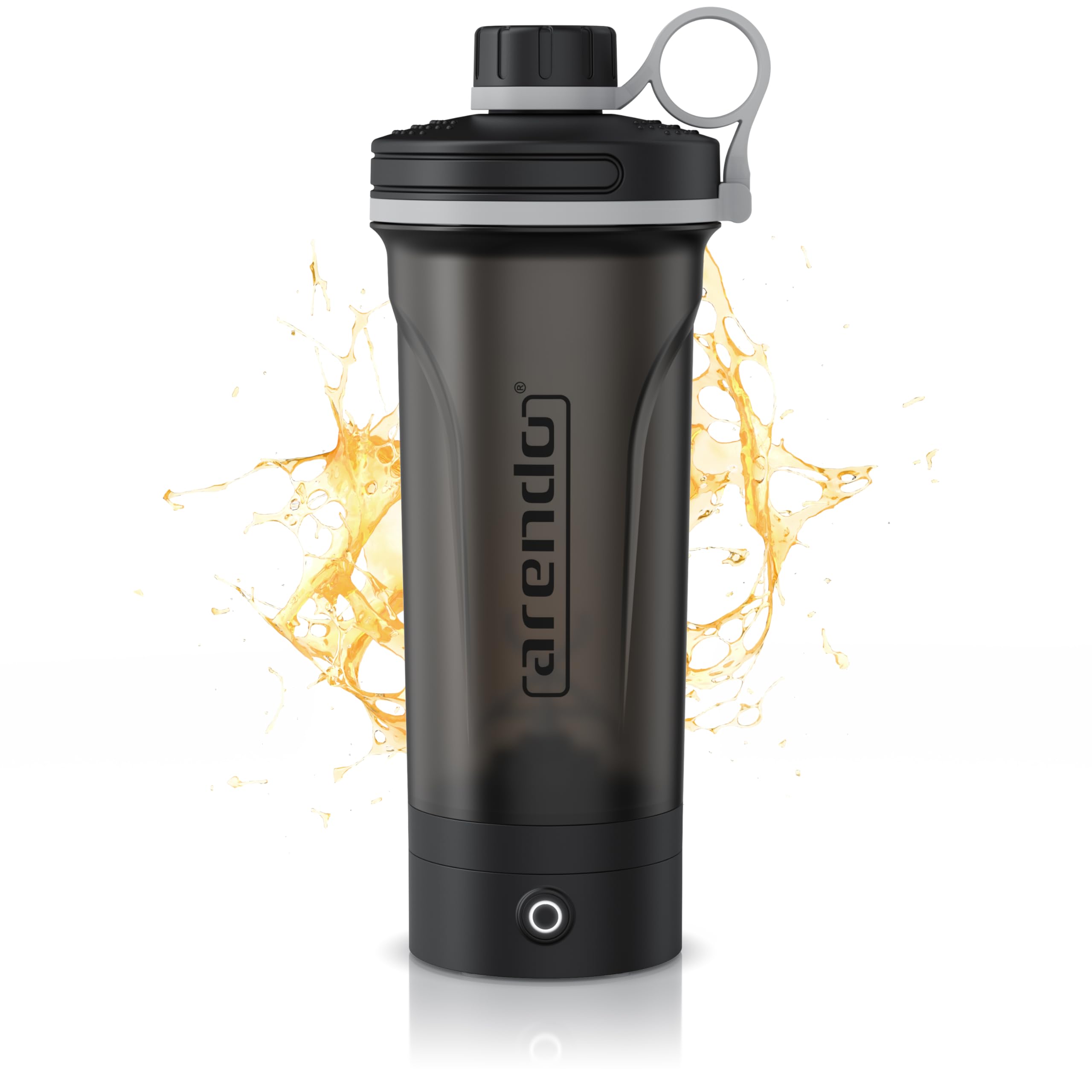Protein shaker USB-C Arendo anti-grumeaux et étanche pour boissons de sport