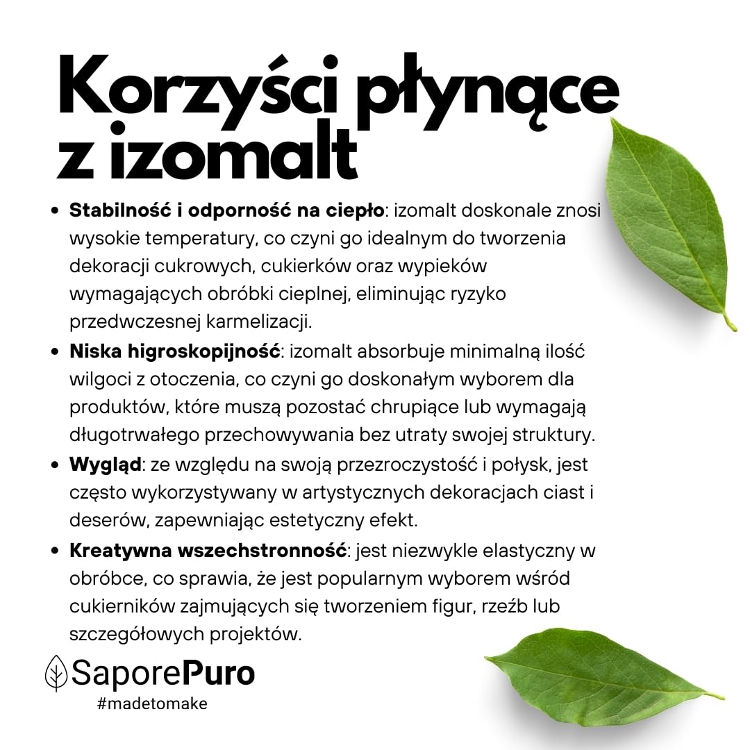 SaporePuro IZOMALT w proszku 500 gr