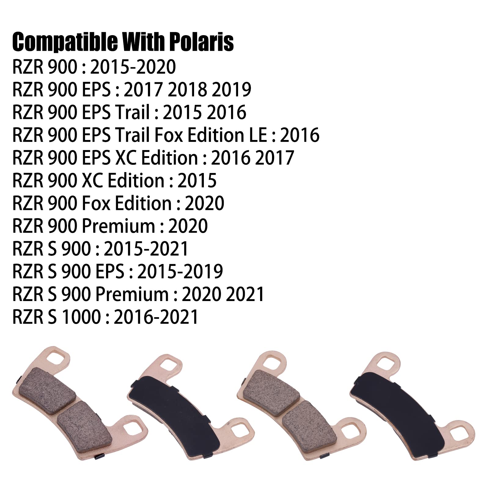 Amazon.com: Sintered Brake Pad 2206025 & 2203318 For 2015