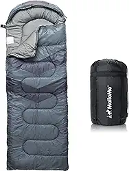 MalloMe Sacos de dormir para adultos e crianças - Saco de dormir ultraleve para caminhadas, clima frio e quente - leve e compacto, verão e inverno - meninas meninos 1 e casal 2 pessoas