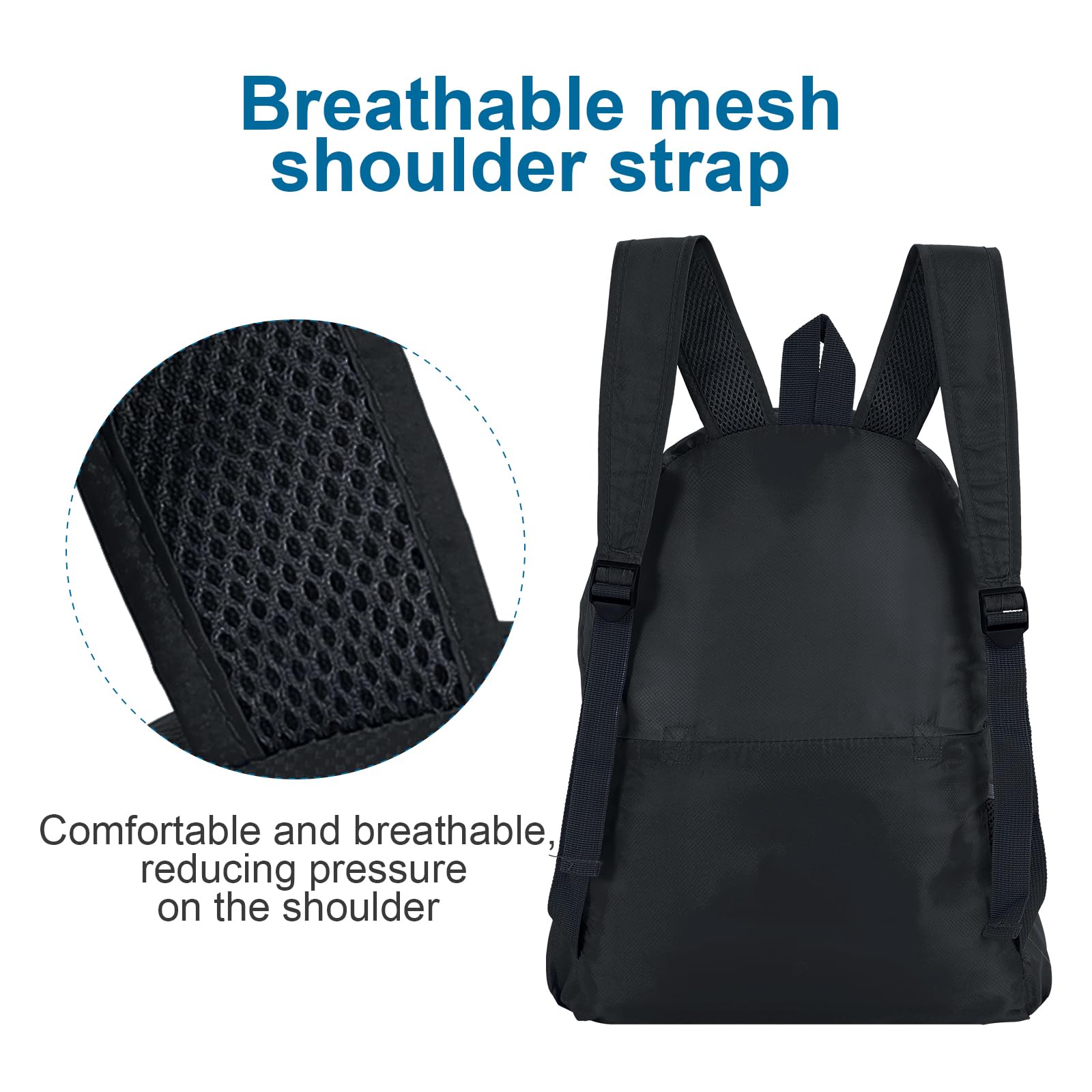 AiQInu Zaino Pieghevole Ultraleggeri, Impermeabile Multifunzione Zaino da Escursionismo Unisex zaino da viaggio Outdoor per Sport Arrampicata Campeggio Viaggio Ciclismo