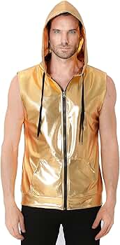 Amazon.com: Funny World 70s Disco Costume for Men Sleeveless