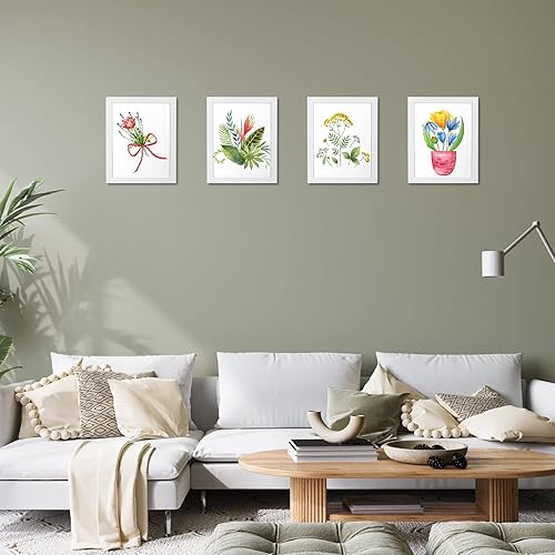 Miniatura 5 de Marcos de fotos de 8 x 10 pulgadas, color blanco, paquete de 12 marcos de fotos de 8 x 10 para montaje en pared o mesa