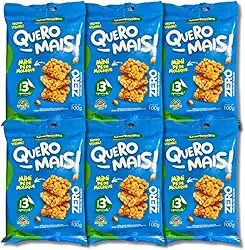 Mini Pé de Moleque Quero Mais Zero Açúcar Guimarães - Pack 6 un