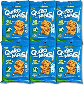 Mini Pé de Moleque Quero Mais Zero Açúcar Guimarães - Pack 6 un