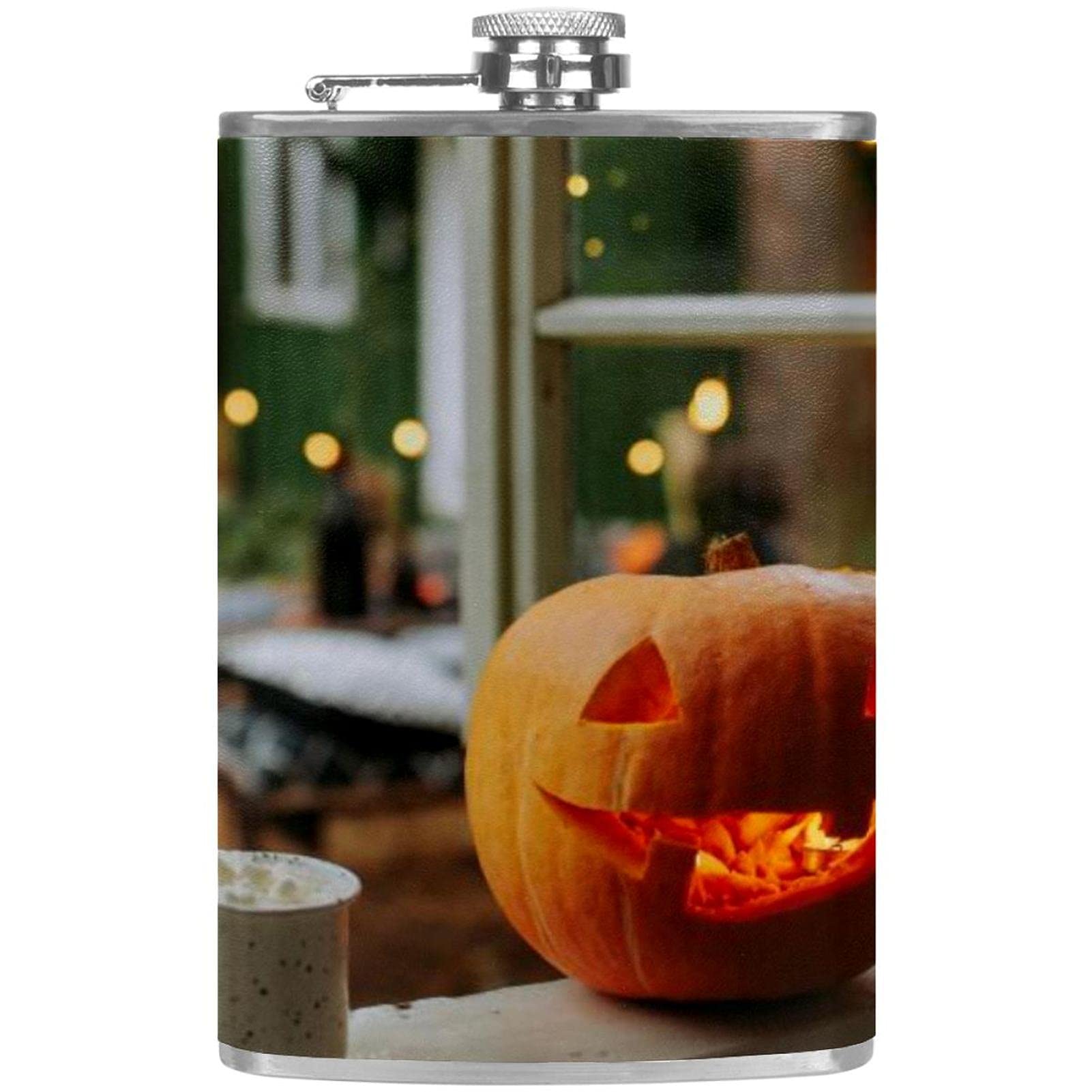 Cadeau pour homme et femme petite flasque citrouille étanche