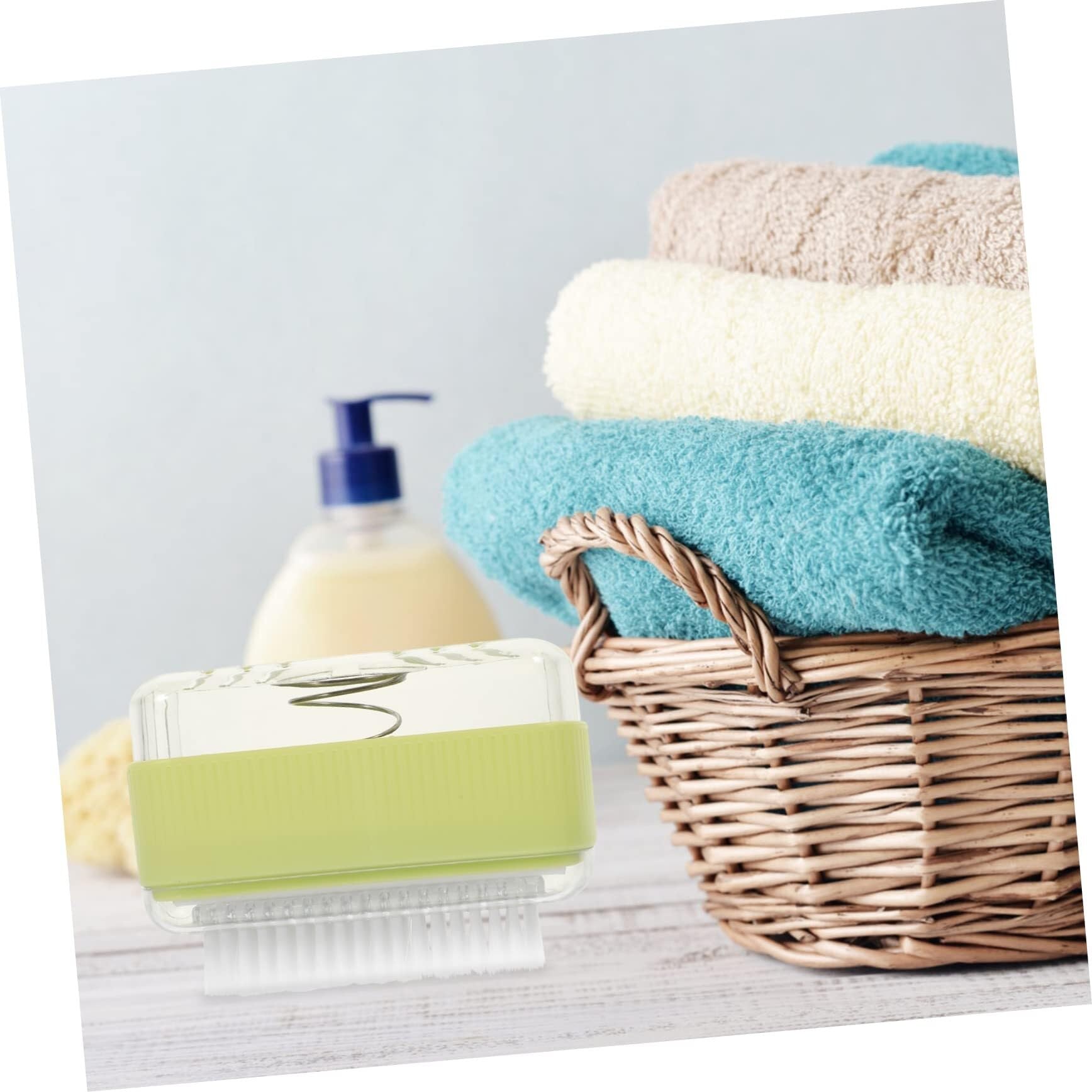 Jabonera for Ducha, jaboneras Caja de Espuma de jabón con Rodillo Multifuncional for lavandería y Materiales Diseño Antideslizante con Soporte for Rodillos (Verde Claro)(Orange)