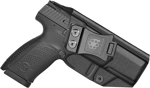 Amberide CZ P-10 C IWB Holster, Kydex-Boltaron dentro de la cintura Carry Fit CZ P-10 C 0.354 in, Quick Draw, Retención segura, 0–30° Cant