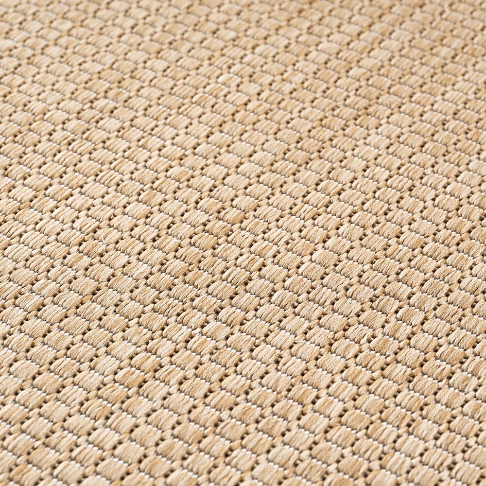 Tapis XL Intérieur Extérieur Aspect Jute Tissé Plat, Résistant et Facile d'Entretien, pour Salon, Chambre, Salle à Manger, Terrasse, Balcon et Jardin, Style Naturel et Moderne (Beige , 240x340 cm)
